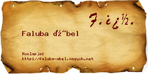 Faluba Ábel névjegykártya